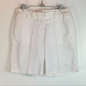 NWT Nike Golf White Dri-Fit Shorts Sz 6